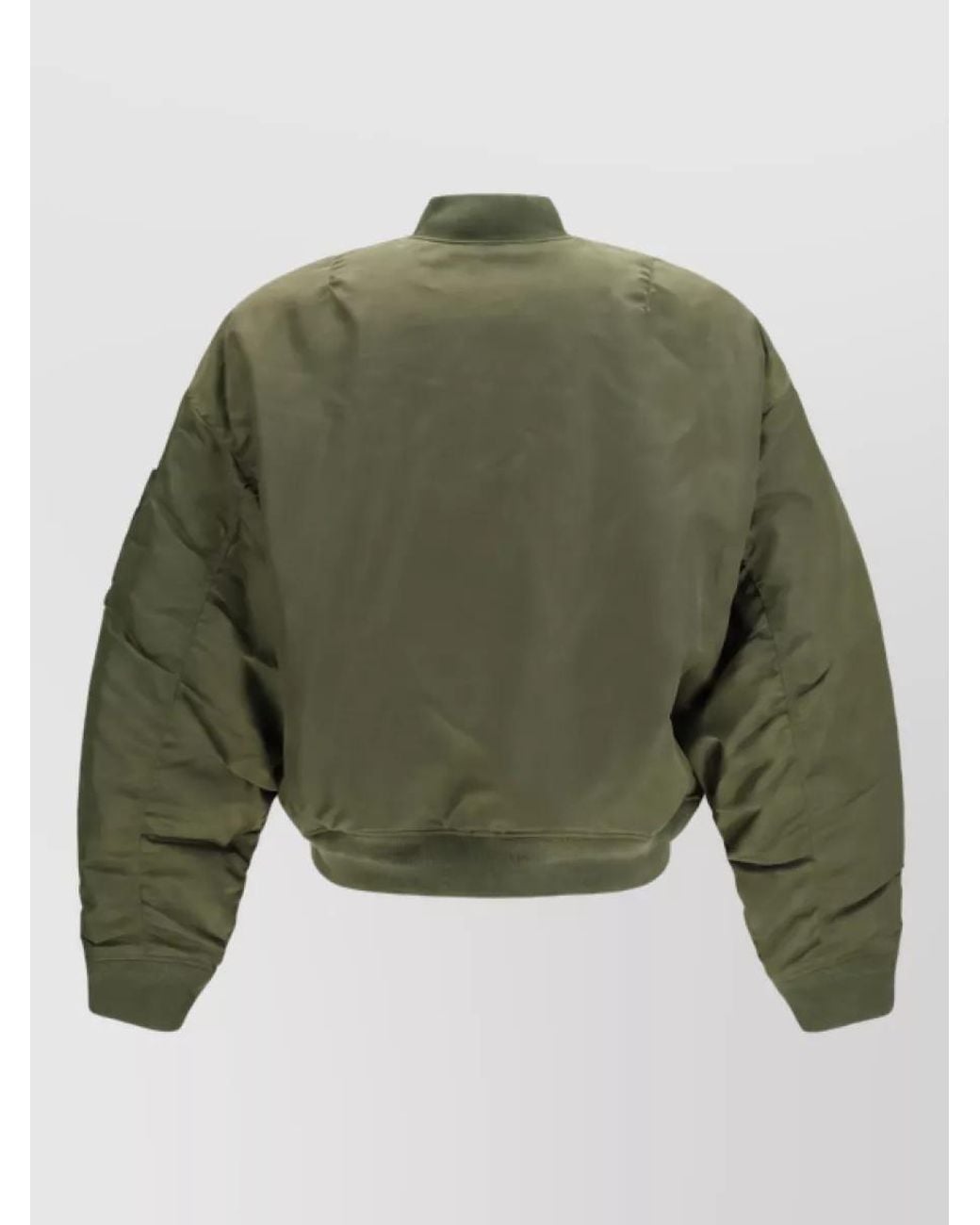 DSquared² Green Bicolor Nylon Padded Bomber Jacket for men
