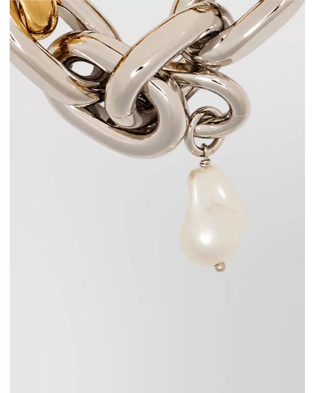 Rabanne White Metal Bracelet