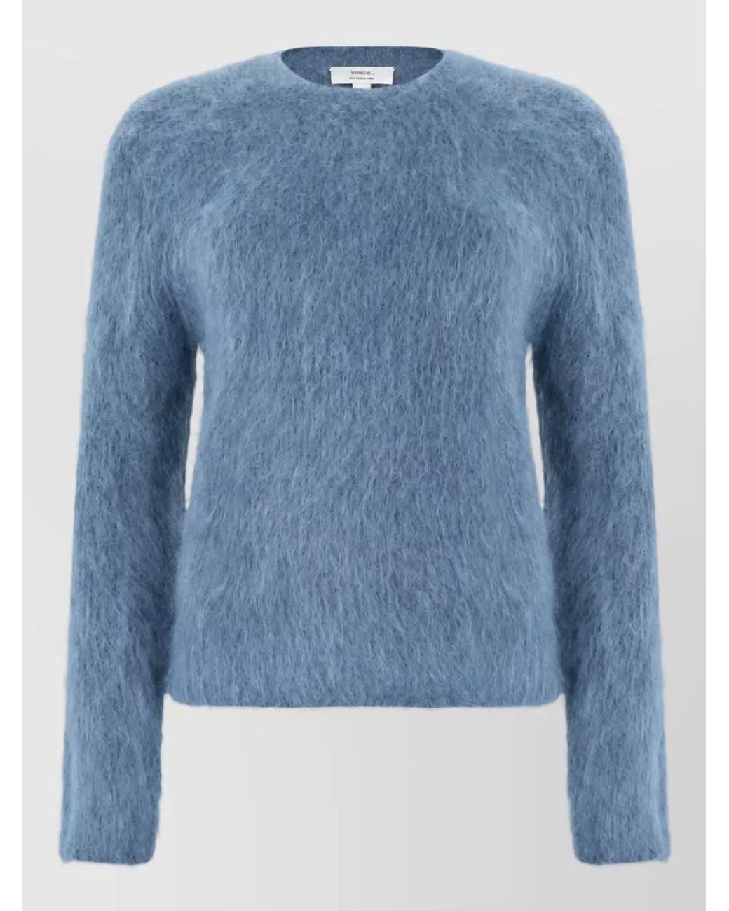Vince Blue Alpaca Wool Crew Neck Sweater