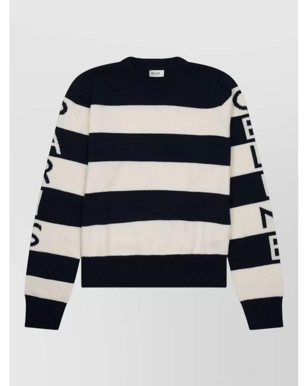Céline Blue Cashmere Wool Sweatshirt
