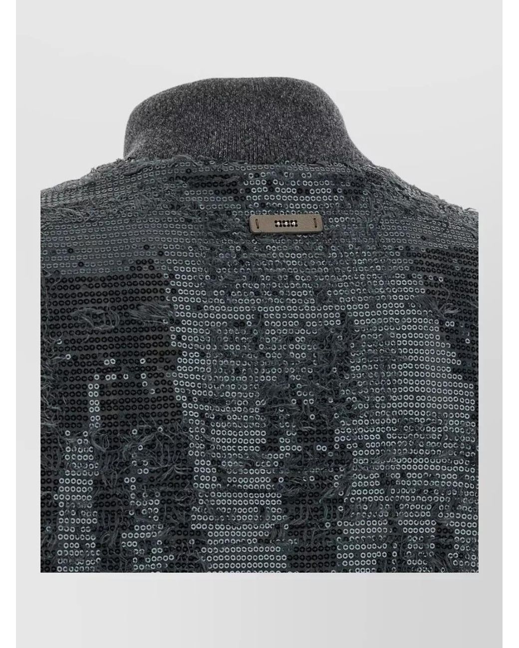Peserico Black Sequin Sleeveless Vest