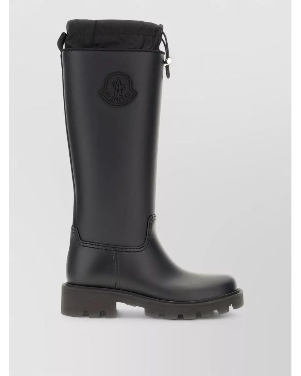 Moncler Black Kickstream High Rain Boots