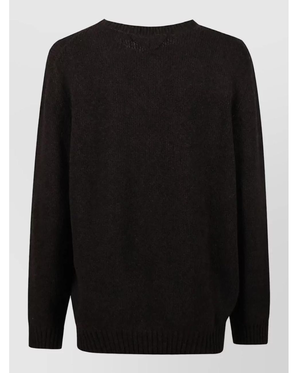 Prada Black Cashmere Wool Sweatshirt