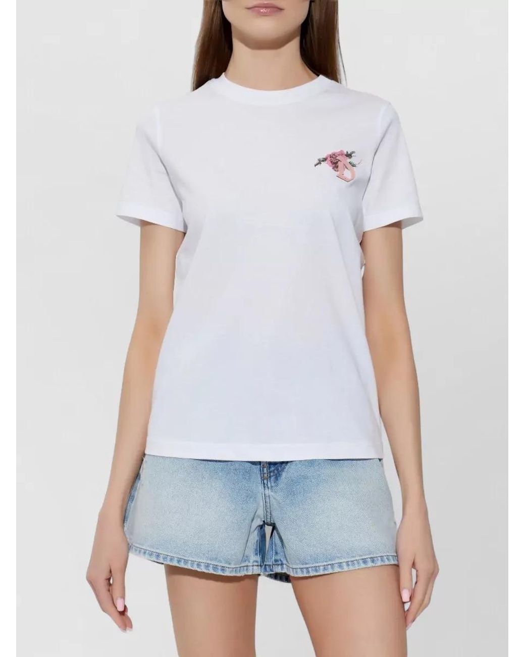 DIESEL White Cotton T-Shirt