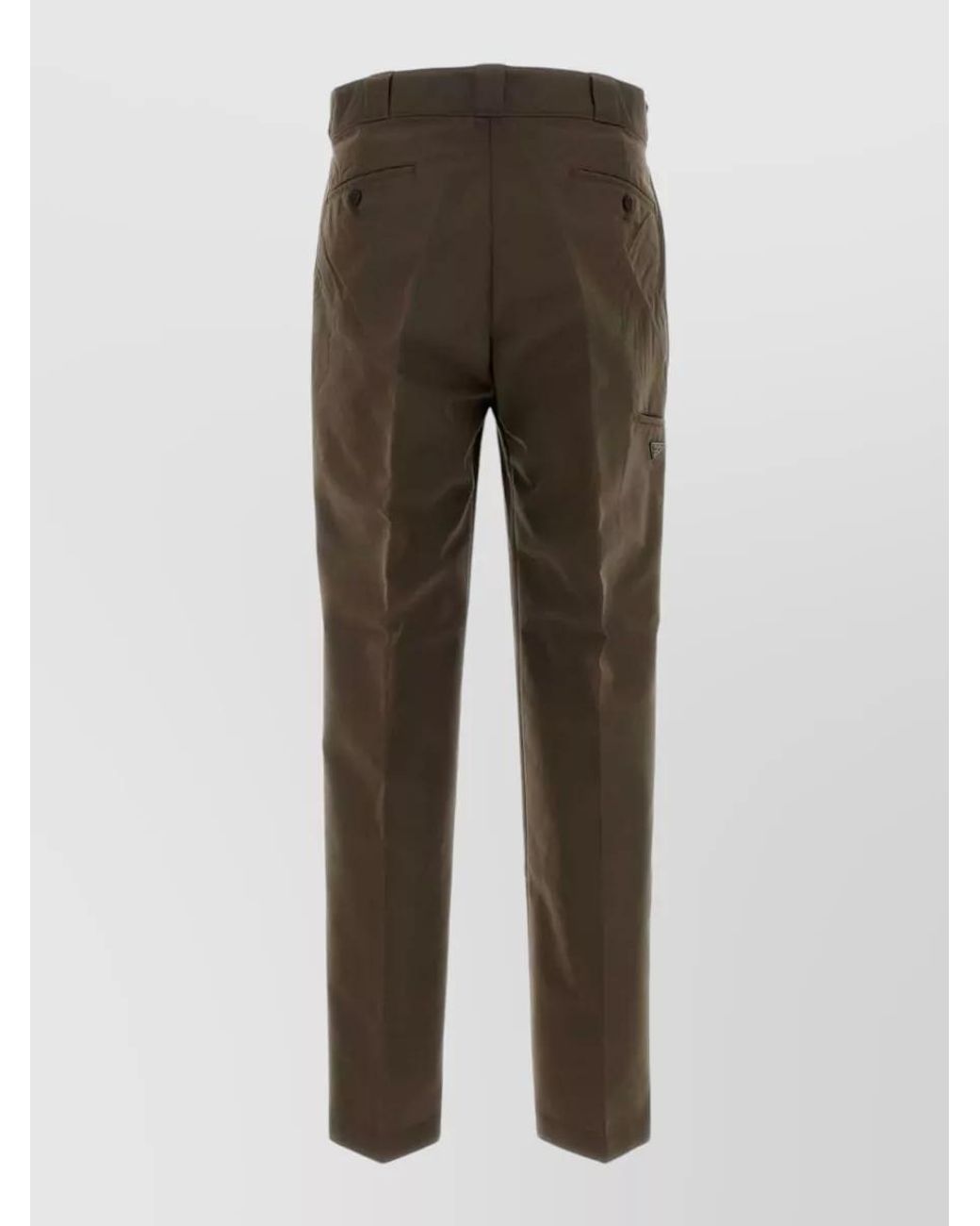 Prada Brown Wide-Leg Trousers for men
