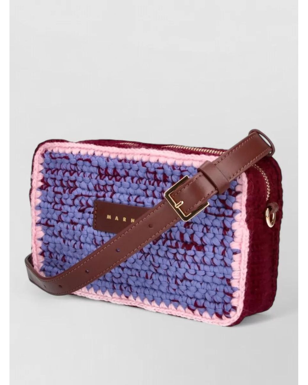 Marni Purple Wool Cross-Body Bag