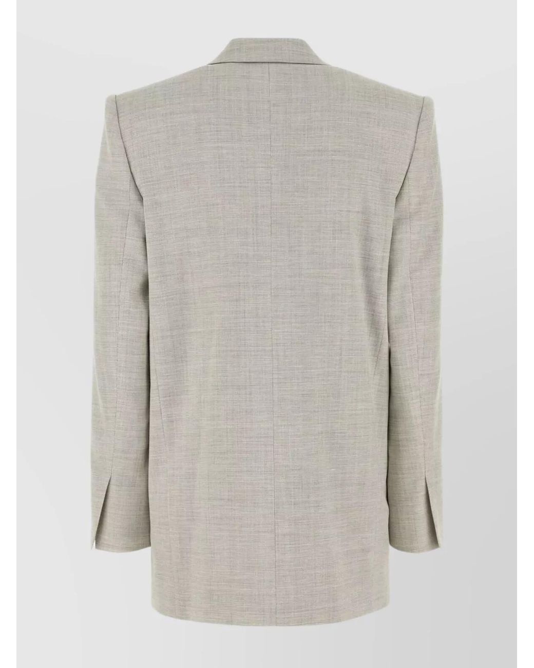 Philosophy White Wool Blend Double-Breasted Blazer