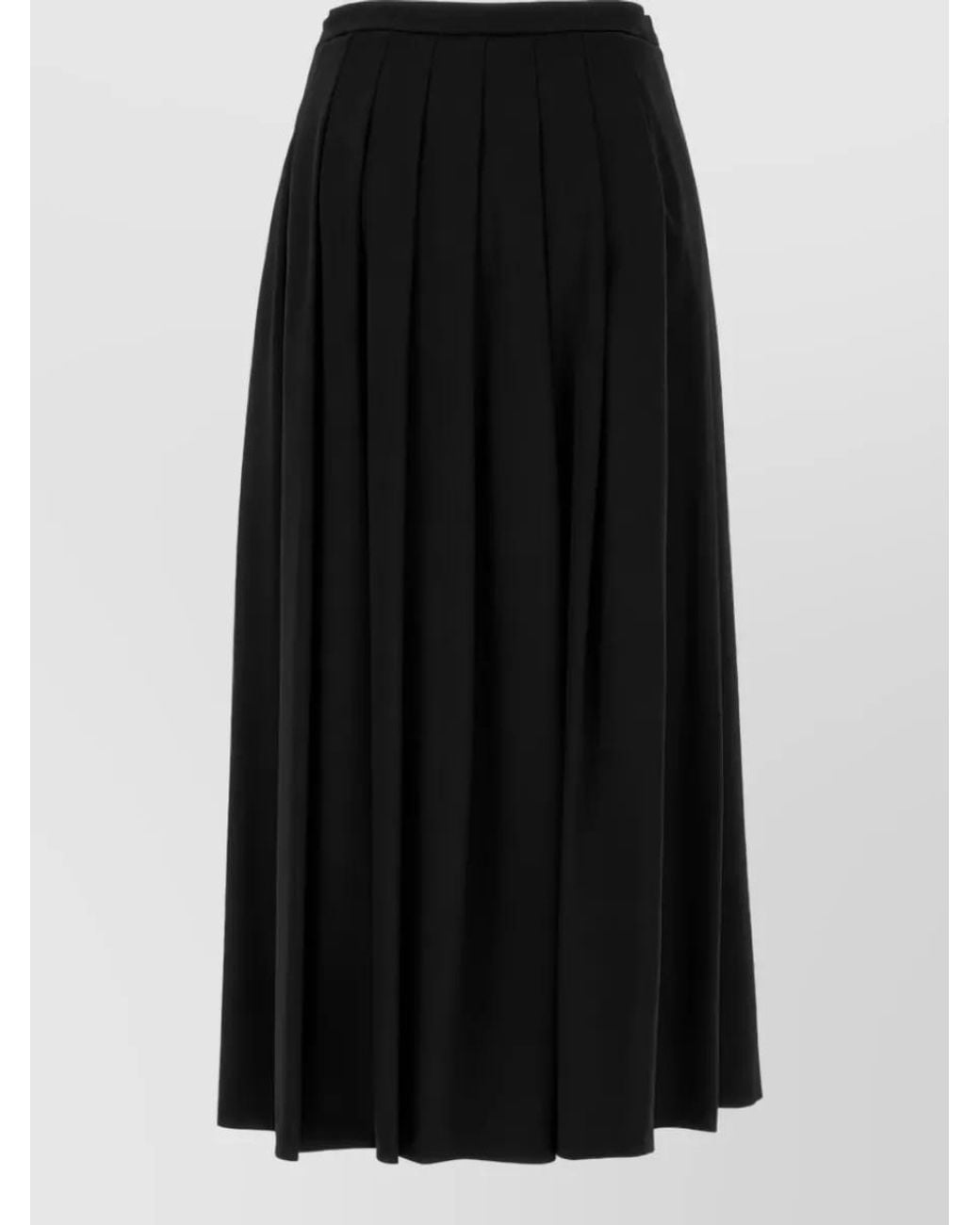 LE SULLY STUDIO Black Pleated Skirt