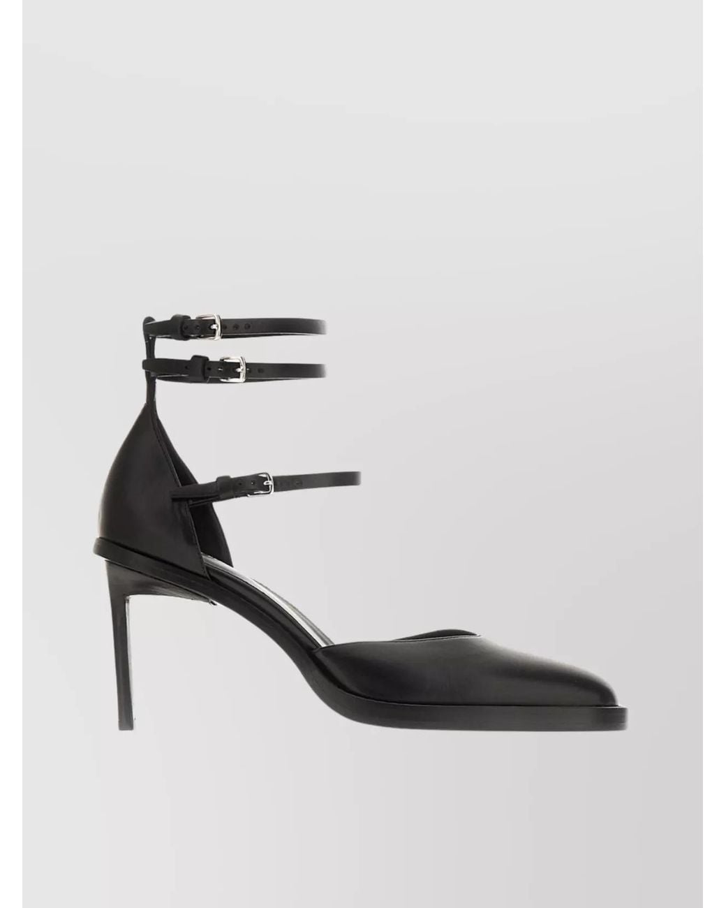 Ann Demeulemeester White Leather Pumps