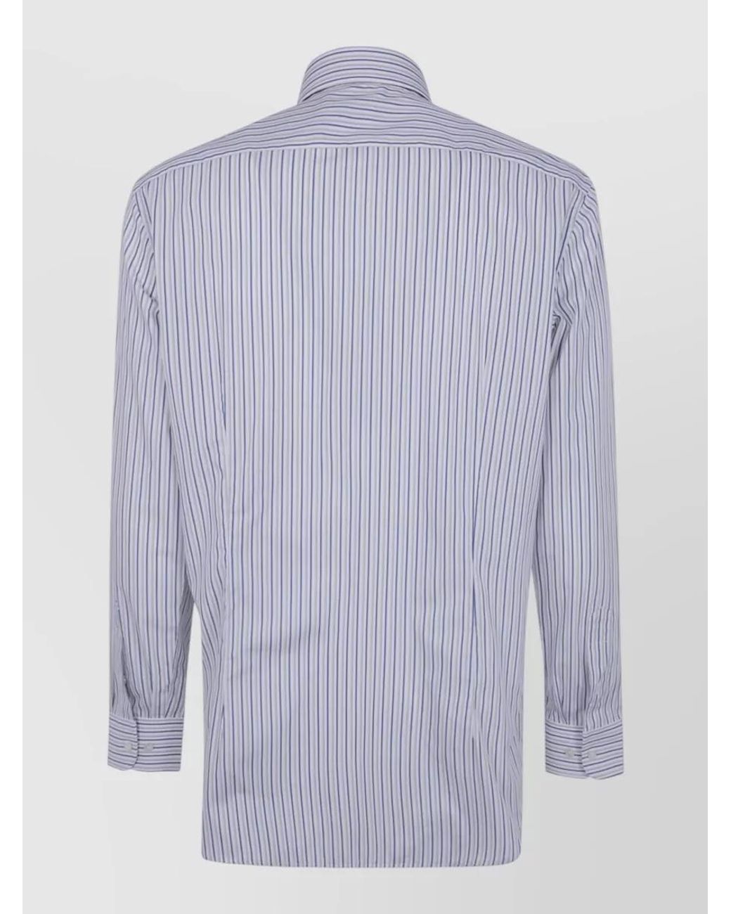 Etro Blue Cotton Classic Shirt for men