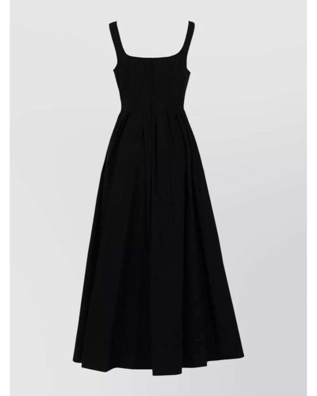 Sportmax Black Cotton Maxi Dress