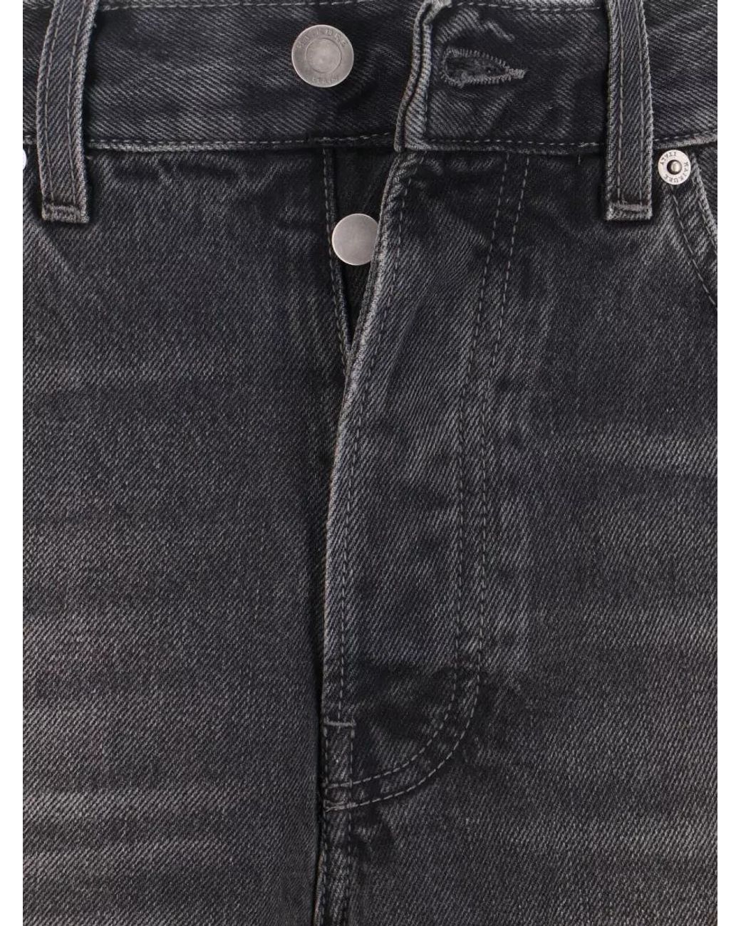 Haikure Gray Denim Relaxed-Fit Straight-Leg Jeans for men