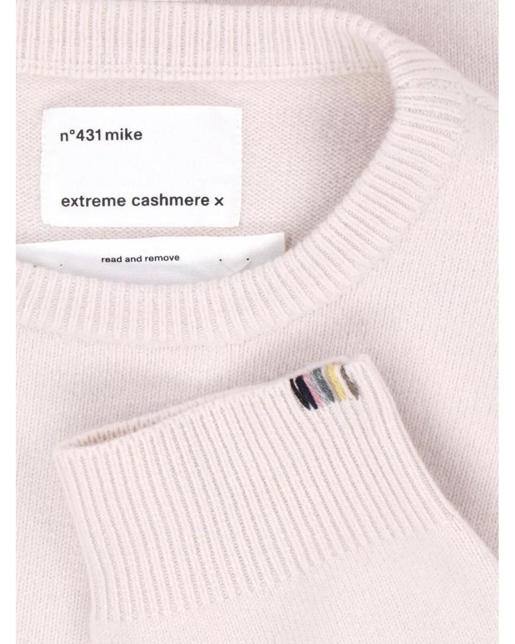 Extreme Cashmere Pink Cashmere Crewneck Sweatshirt