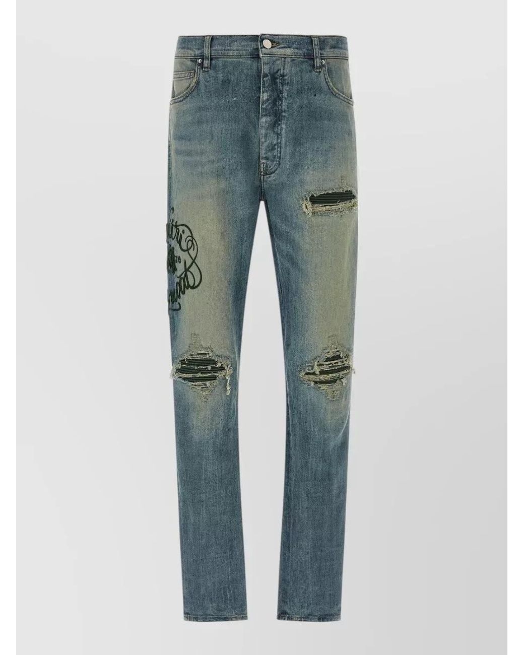 Amiri Blue Denim Hollywood Mx1 Slim-Fit Jeans for men