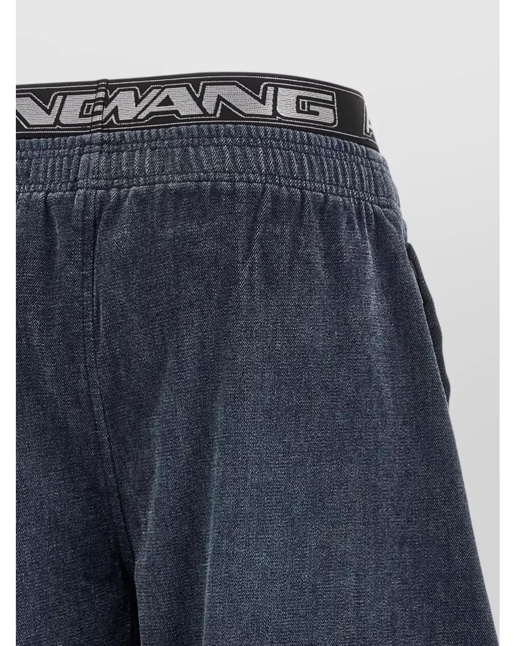 Alexander Wang Blue Denim Barrel-Leg Pants