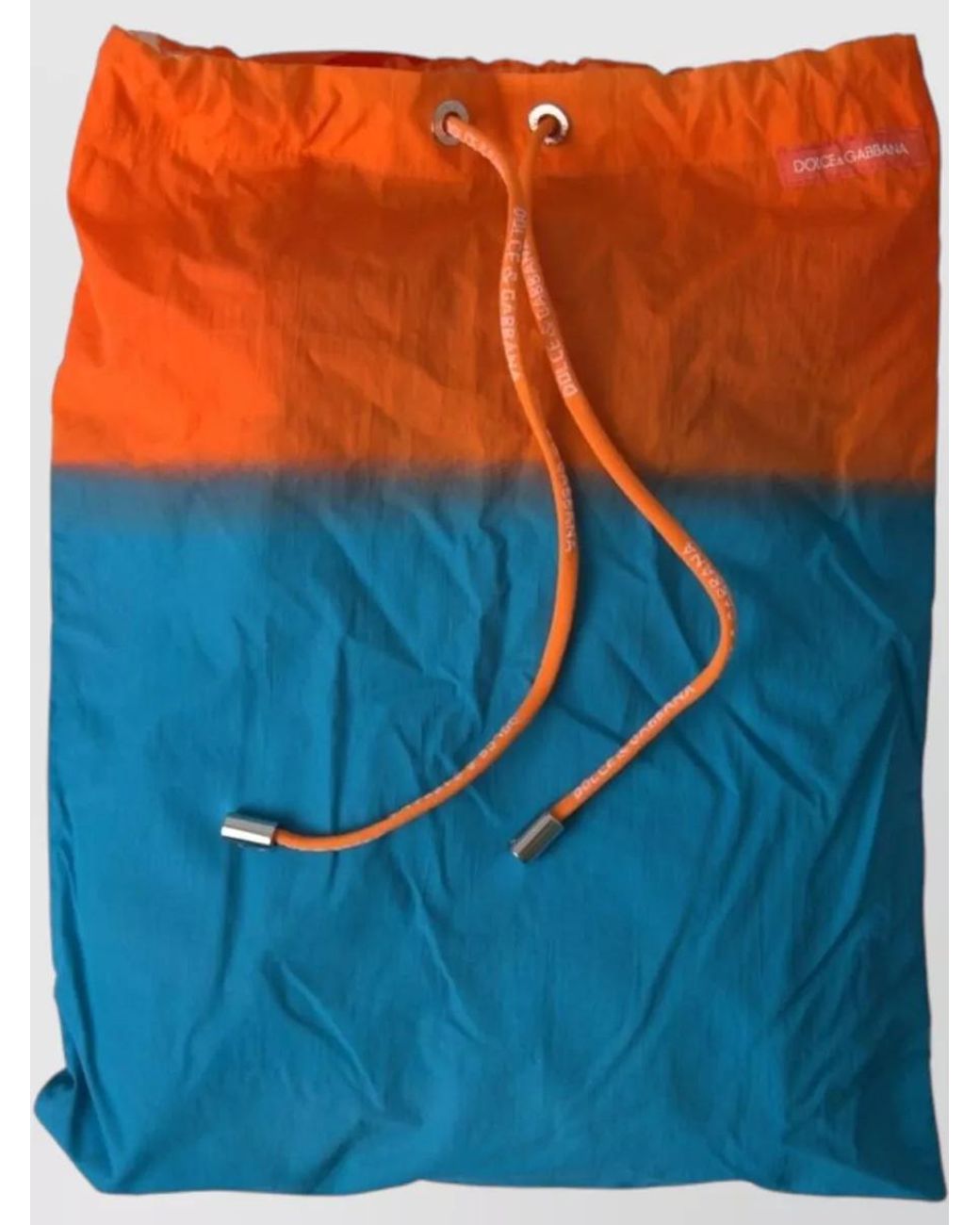 Dolce & Gabbana Orange Gradient Swim Shorts for men
