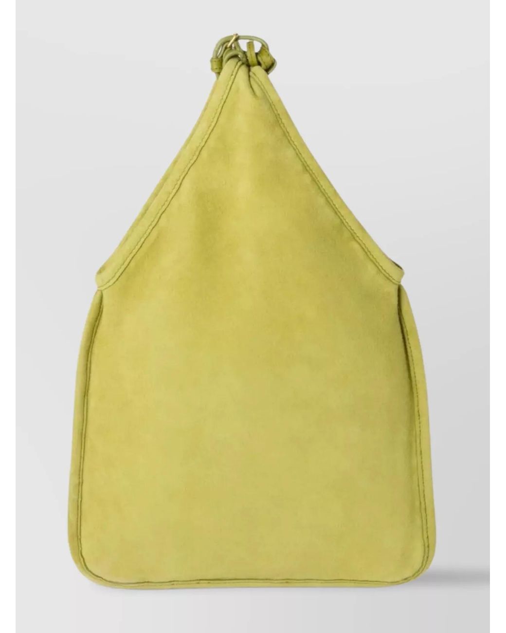 Miu Miu Yellow Matelassé Lamb Leather Shoulder Bag