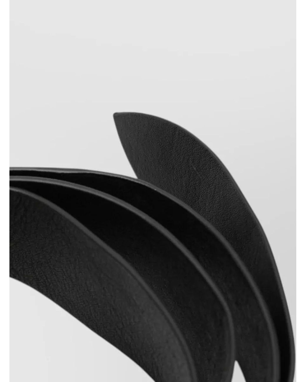 Cortana Black Leather Tie-Fastening Belt
