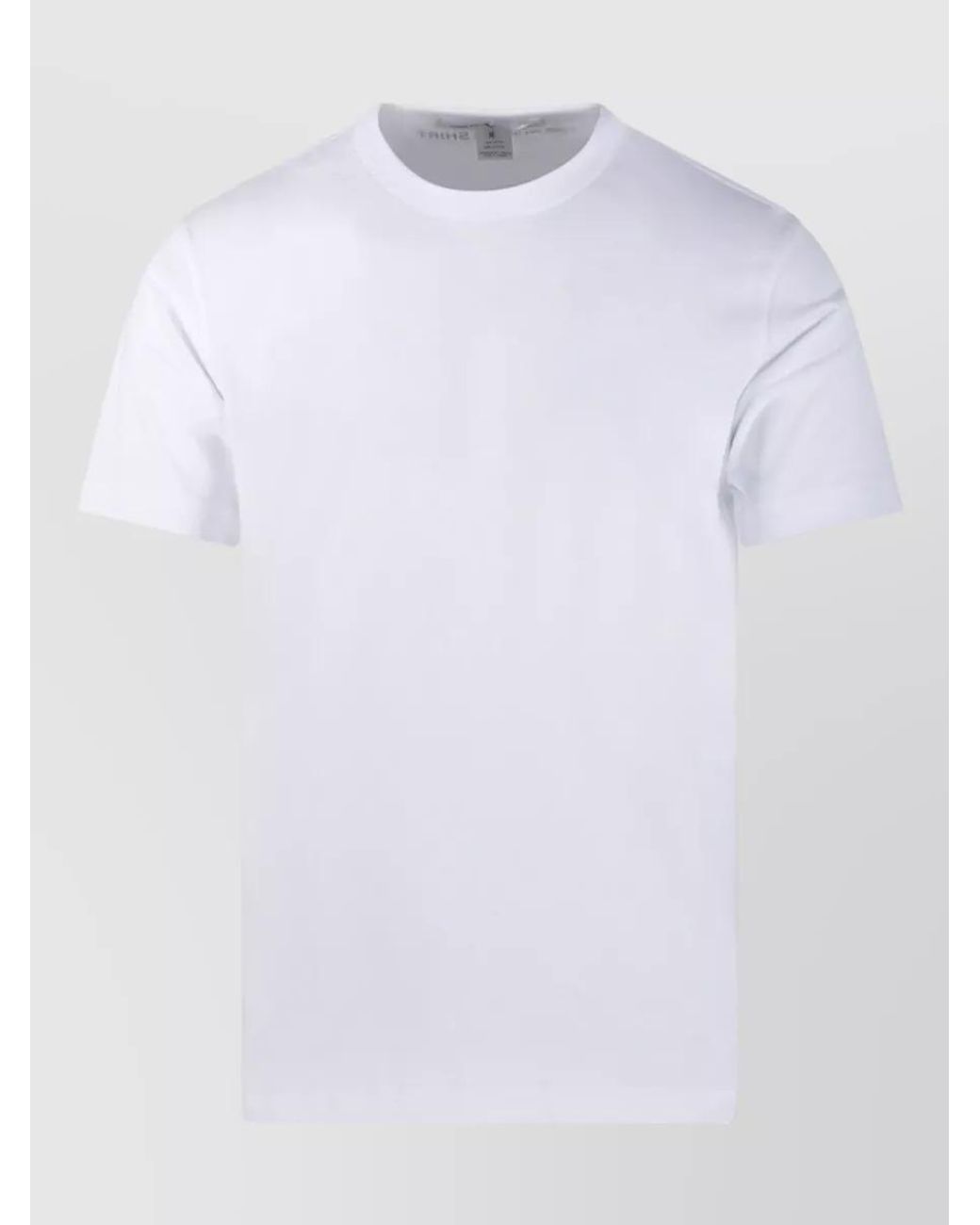Comme des Garçons White Cotton Short-Sleeve Crewneck T-Shirt for men
