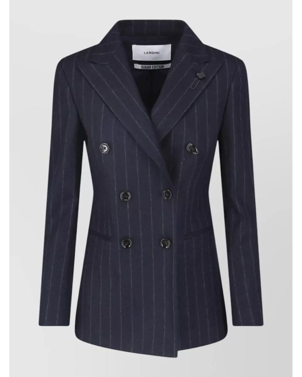 Lardini Blue Wool Suit Jacket
