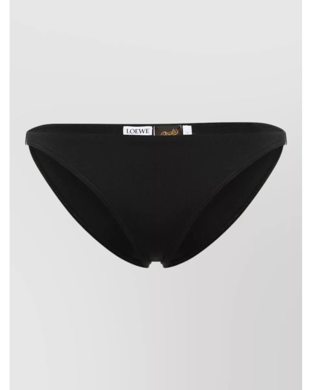 Loewe Black Stretch-Jersey Bikini Bottoms
