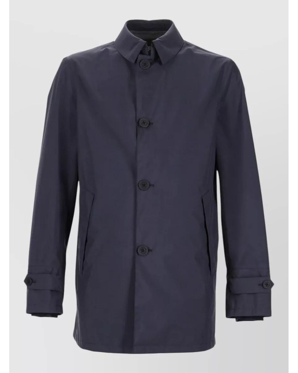 Herno Blue Waterproof Regular-Fit Jacket for men