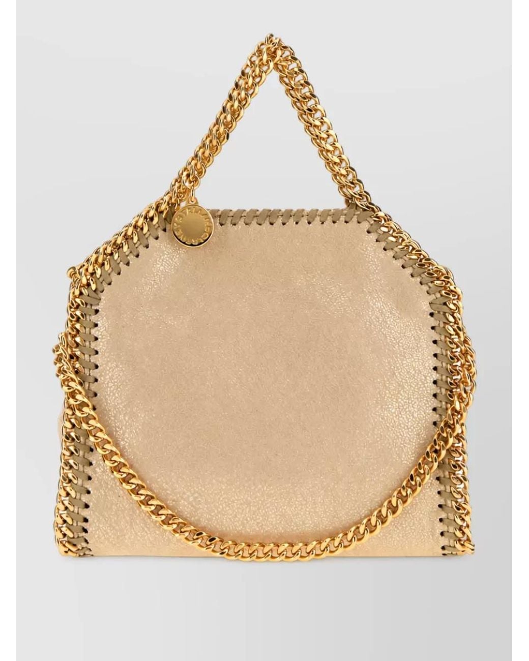 Stella McCartney Natural Falabella Micro Clutch Bag