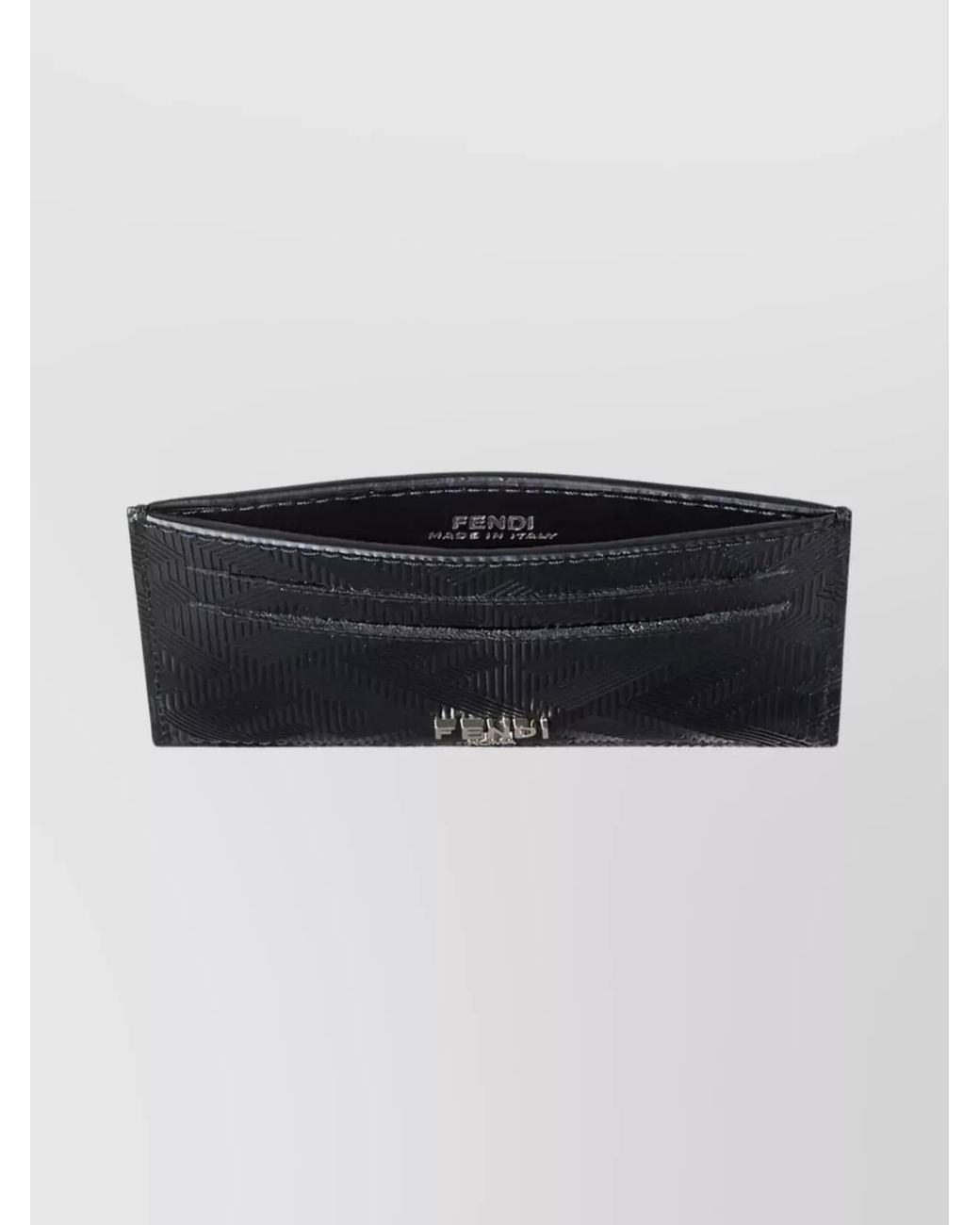 Fendi Black Leather Cardholder for men