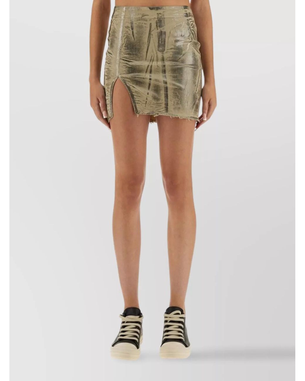 Rick Owens Green Mini Skirt