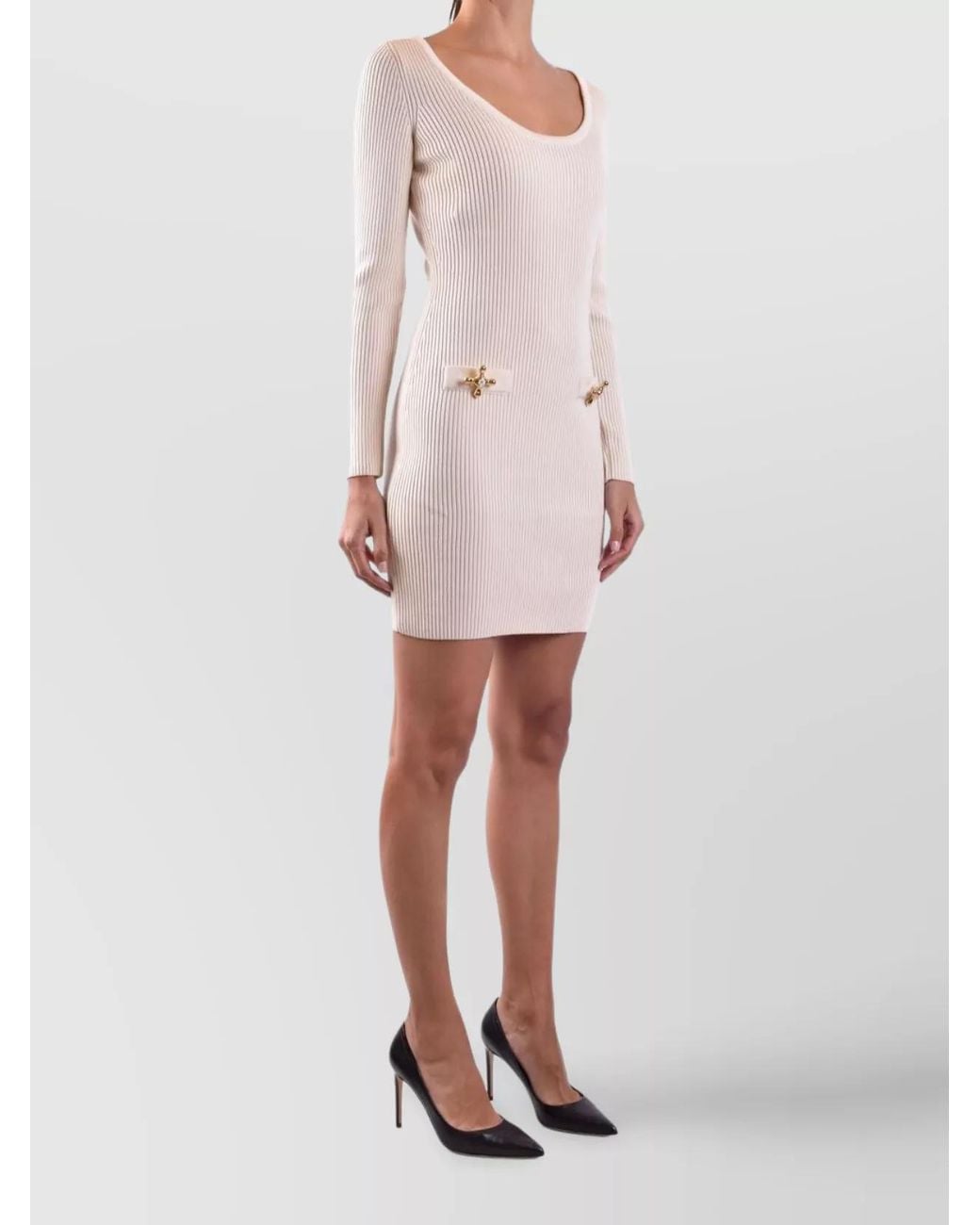 Moschino Pink Wool Mini Dress