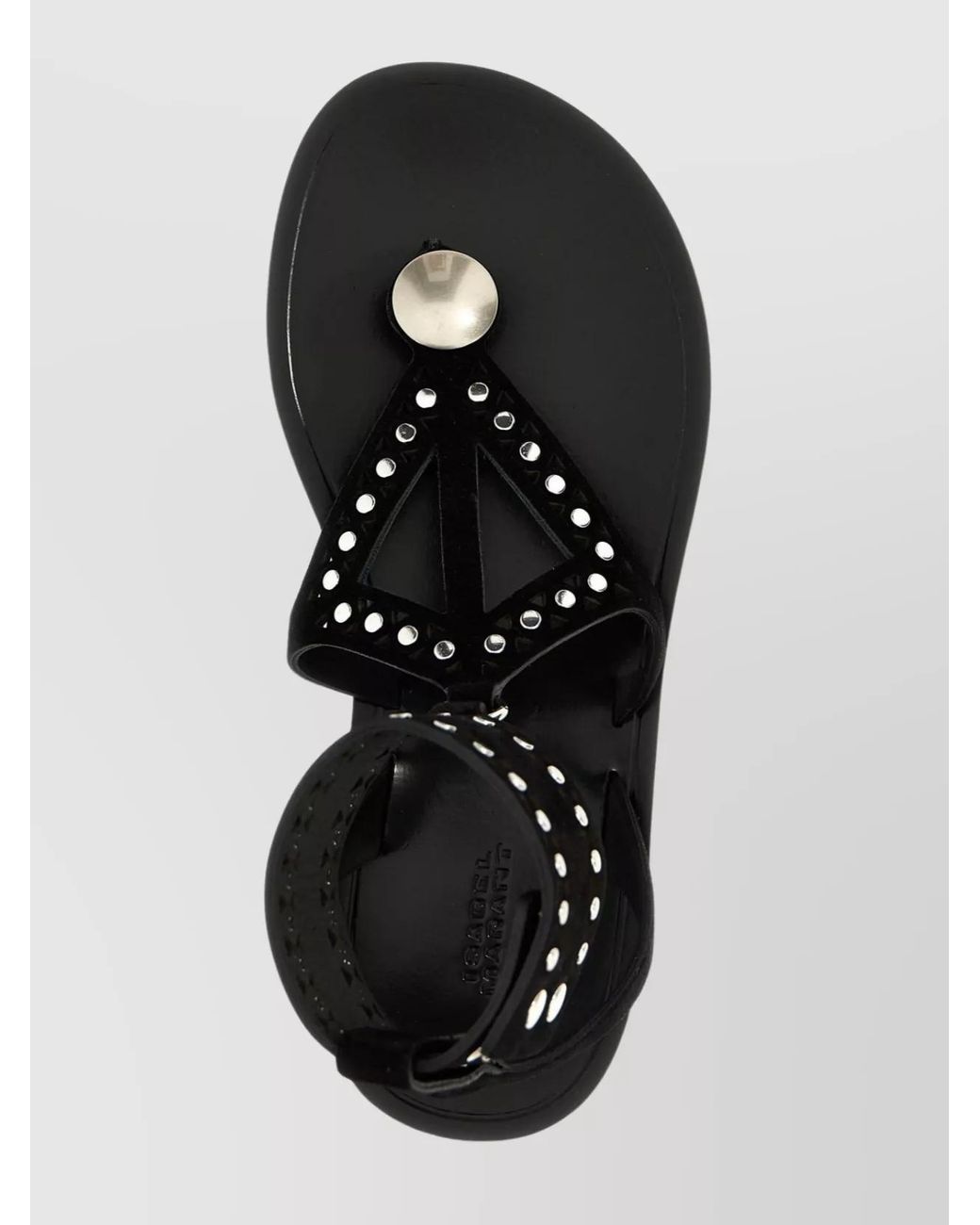Isabel Marant Black Leather Studded Sandals