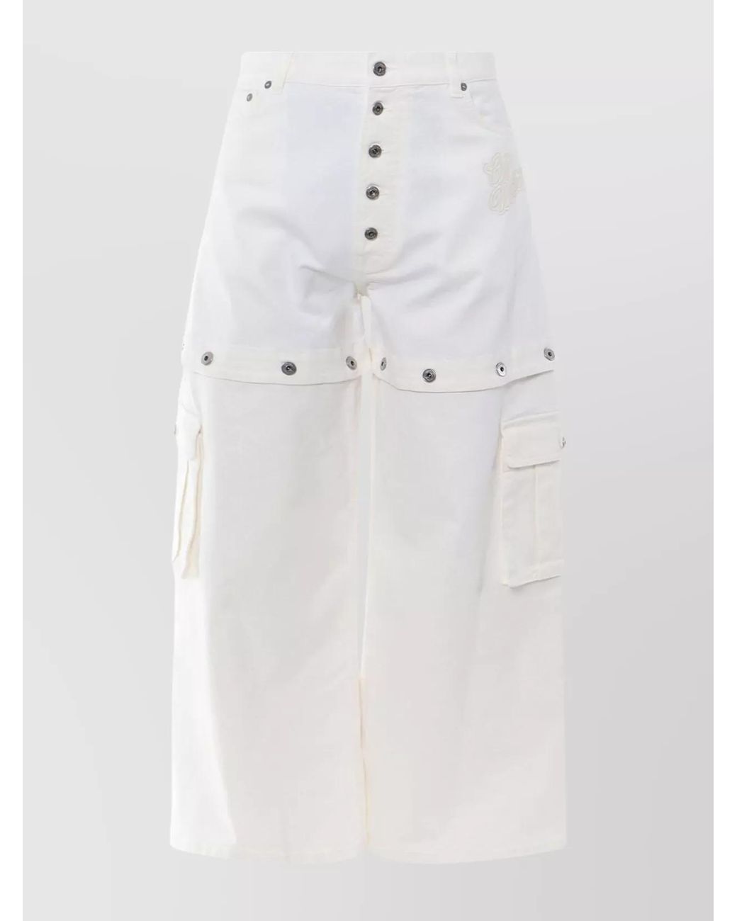 Off-White c/o Virgil Abloh White Denim Super Baggy Jeans for men