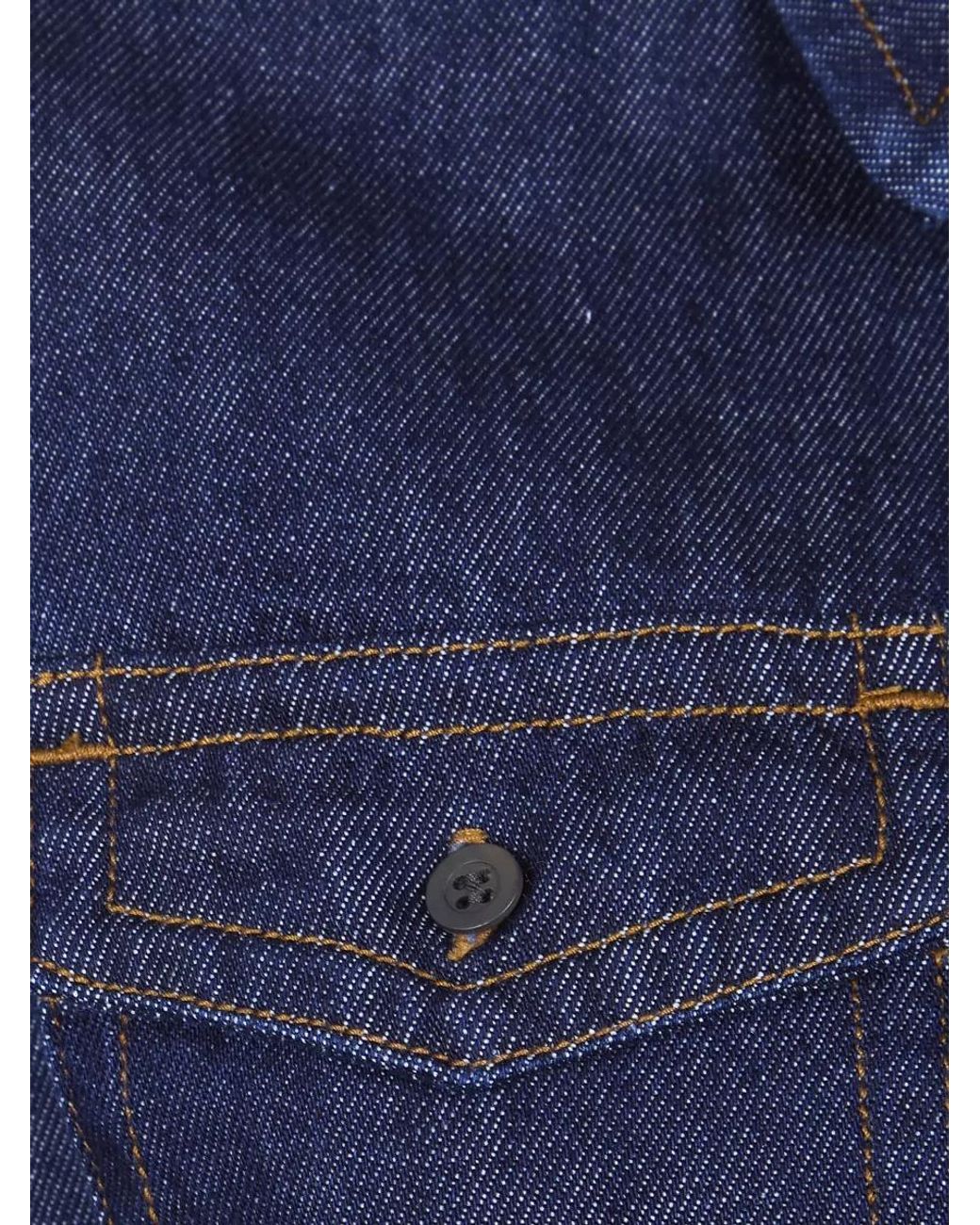 Dries Van Noten Blue Denim Cropped Shirt