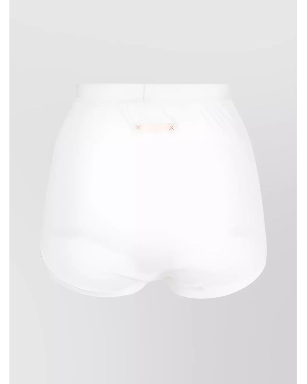 Maison Margiela White Ribbed High-Rise Briefs