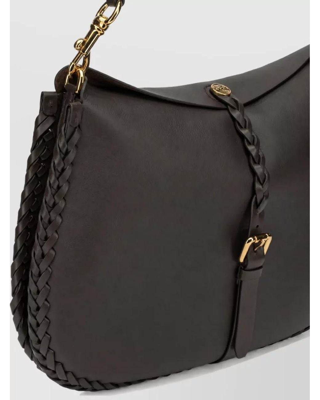 Etro Black Large Leather Tote Bag