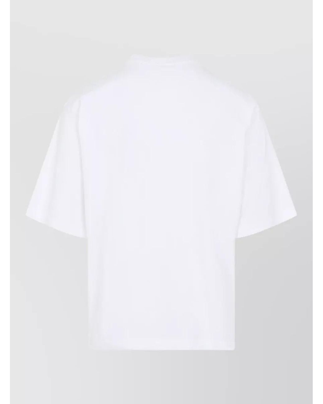 Marni White Cotton Relaxed-Fit Logo-Print T-Shirt for men
