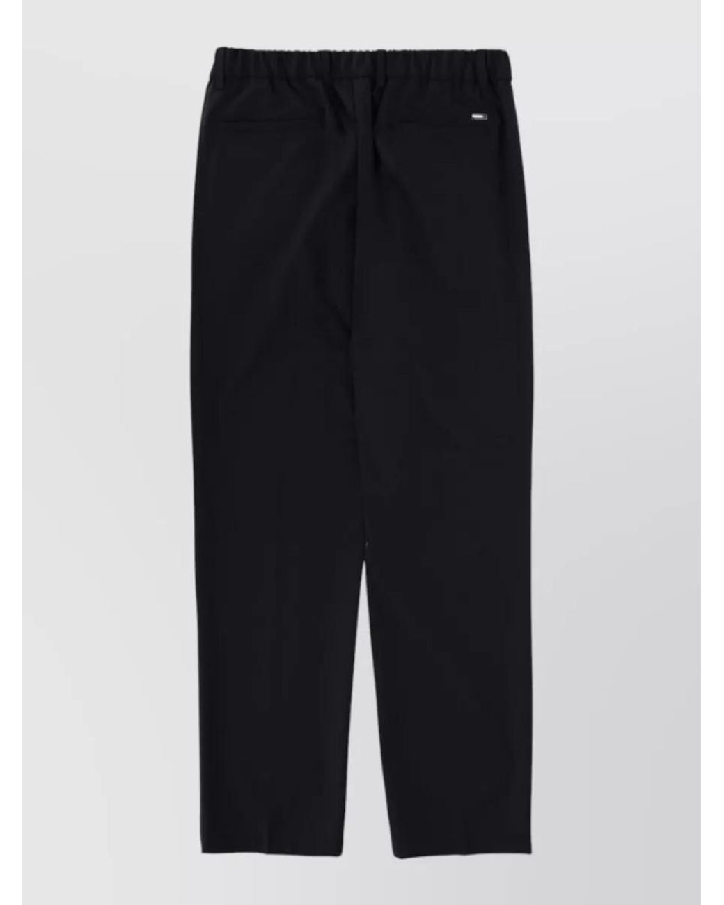 Herno Blue Drawstring Straight-Leg Trousers for men
