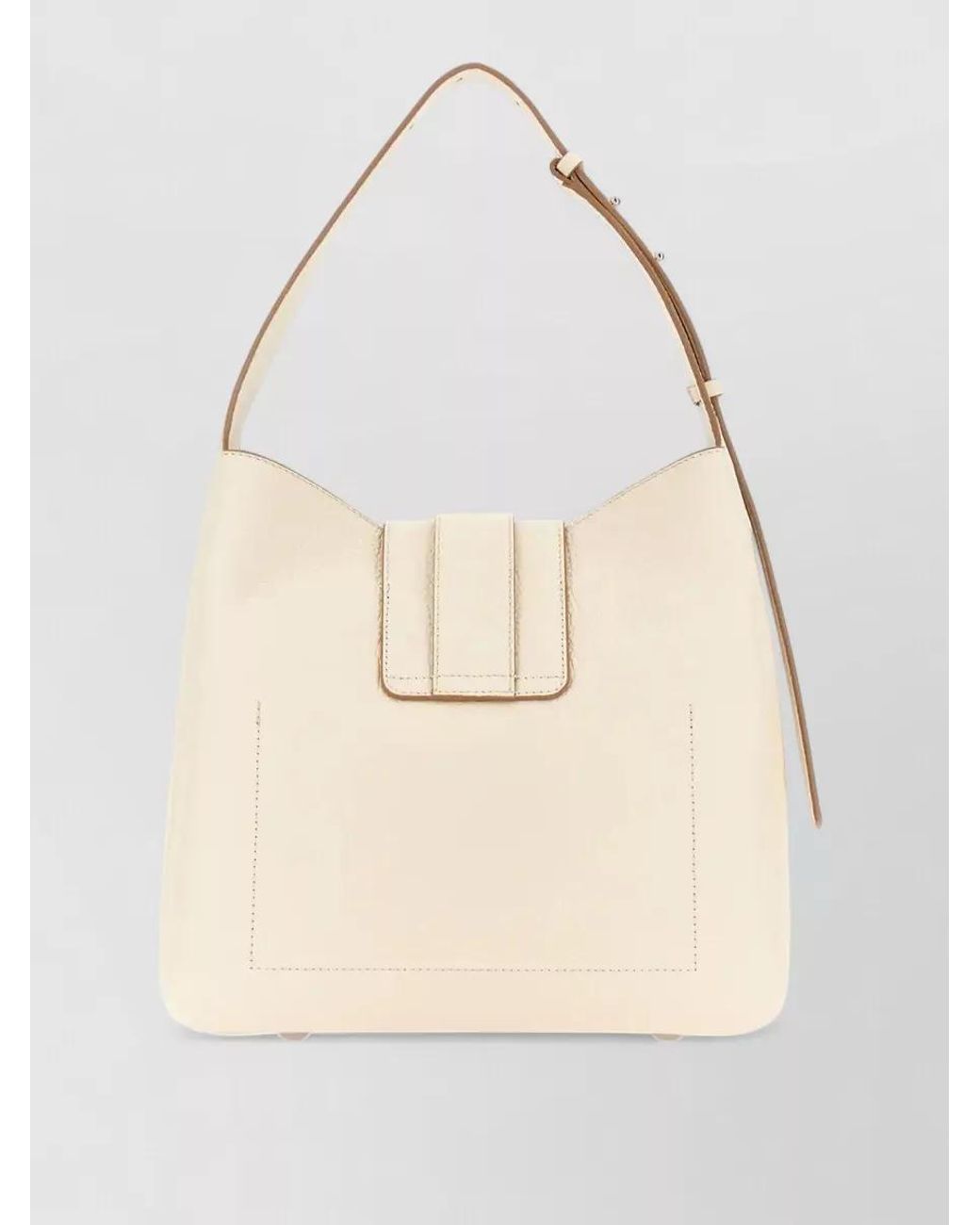 Hogan Natural H-Hobo Leather Shoulder Bag