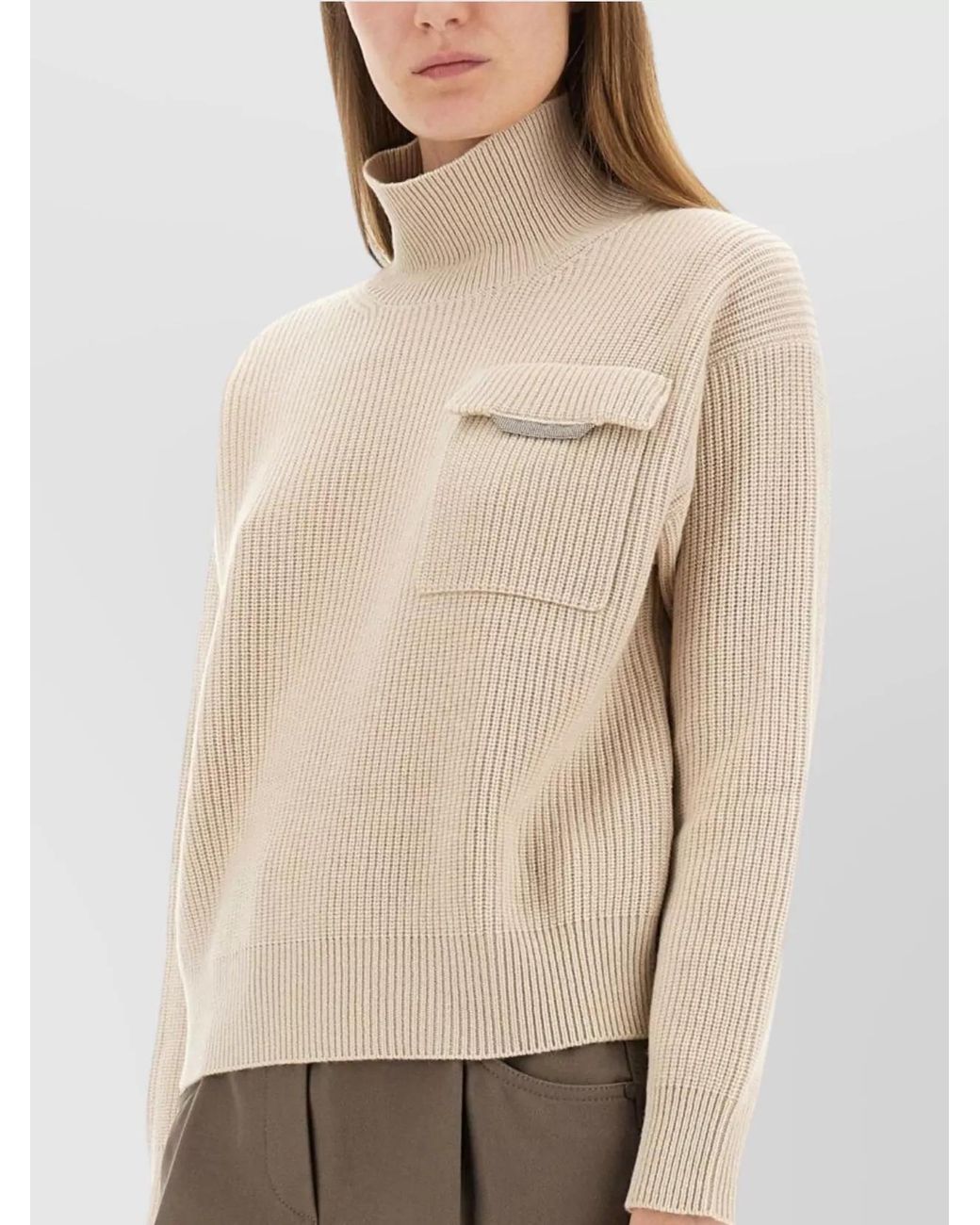 Brunello Cucinelli Natural Cashmere Regular-Fit Jumper