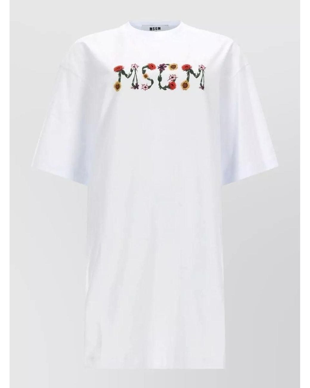 MSGM White Logo T-Shirt