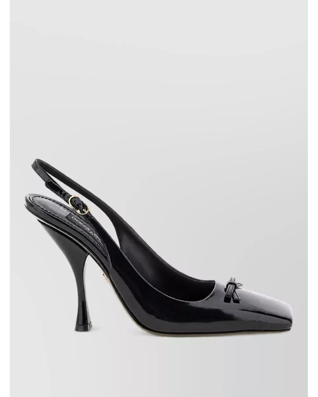Dolce & Gabbana White Leather Slingback Mules