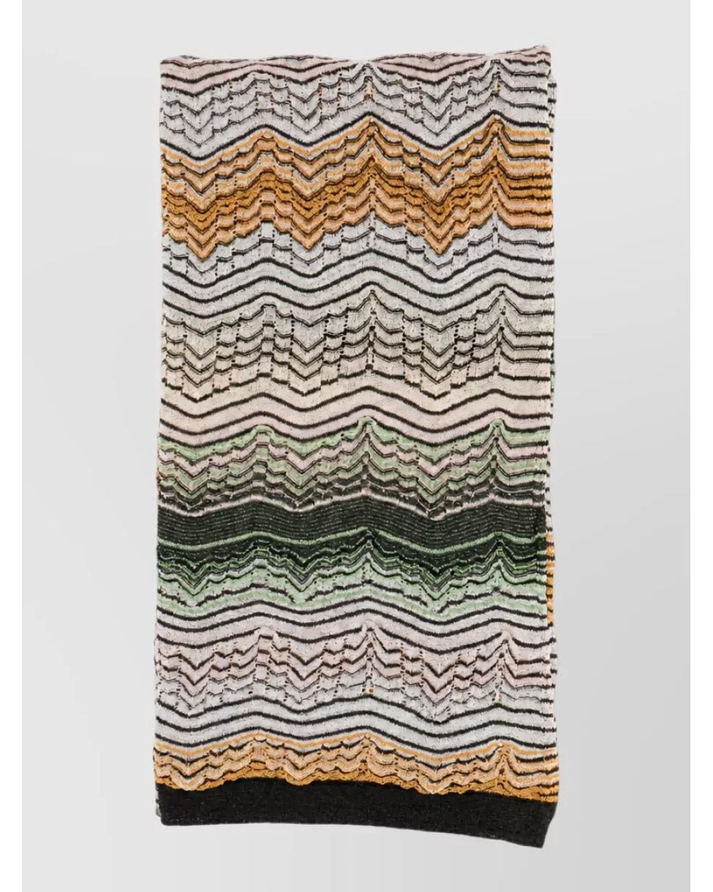 Missoni Gray Embroidered Scarf