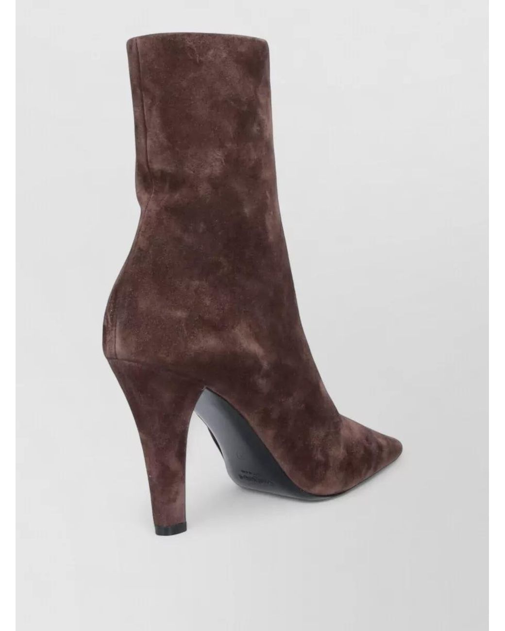 Saint Laurent Brown Suede Ankle Boots