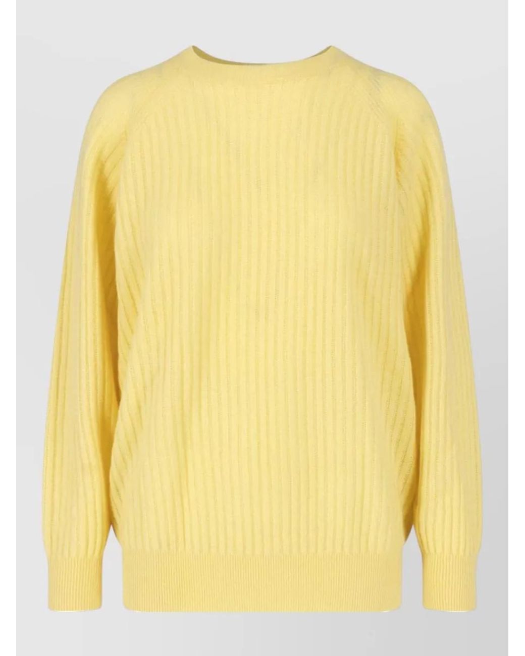 FRAME Yellow Cashmere Crewneck Sweatshirt