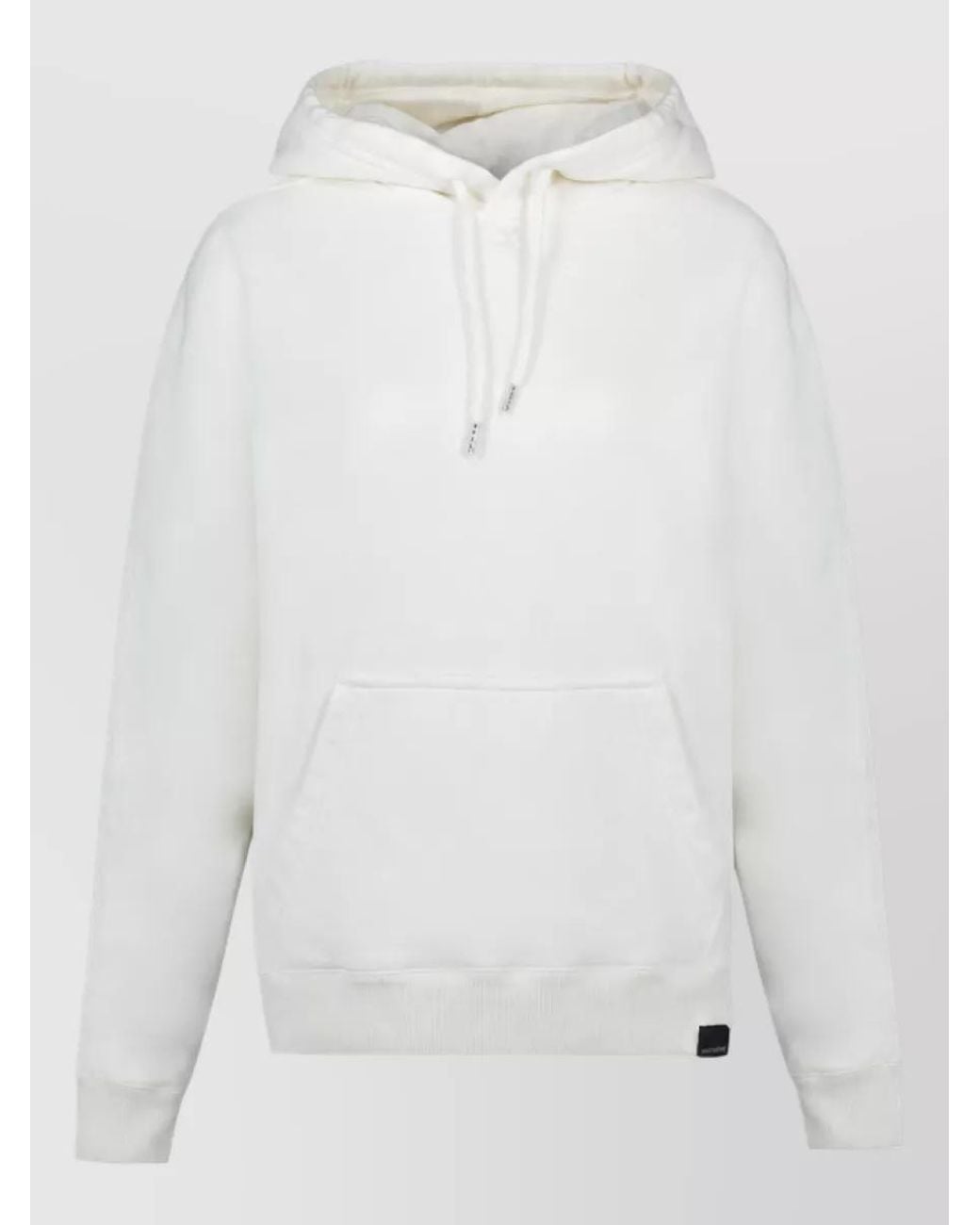 Courreges White Cotton Oversized Hoodie T-Shirt
