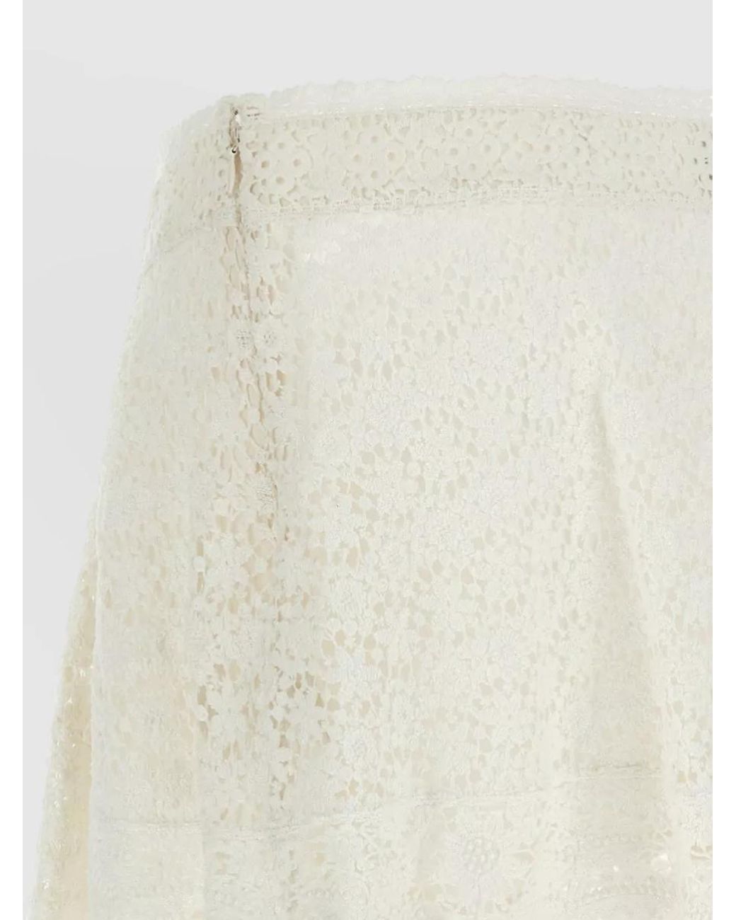 Isabel Marant White Cotton A-Line Skirt