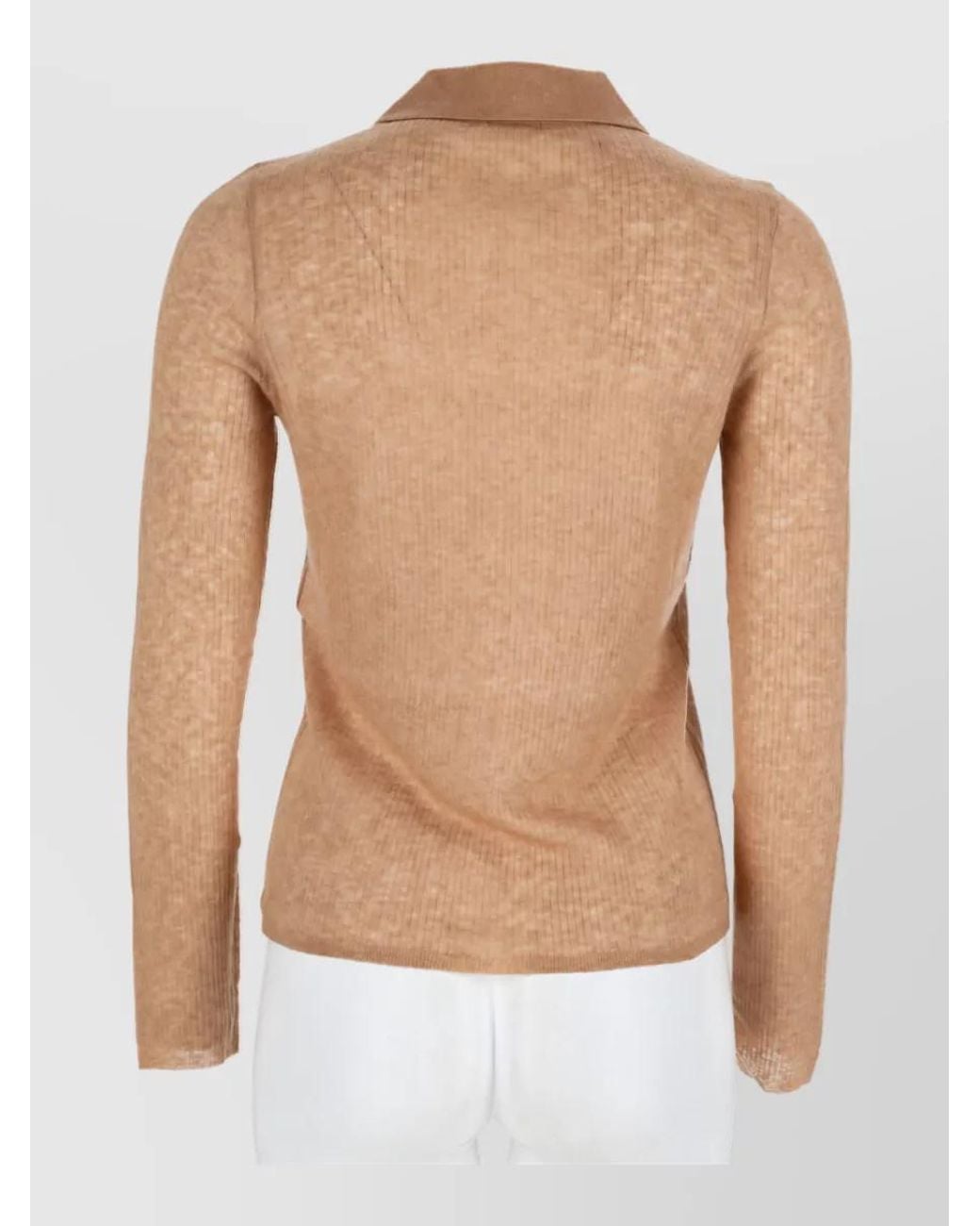 Aspesi Natural Cashmere Wool Jersey Top