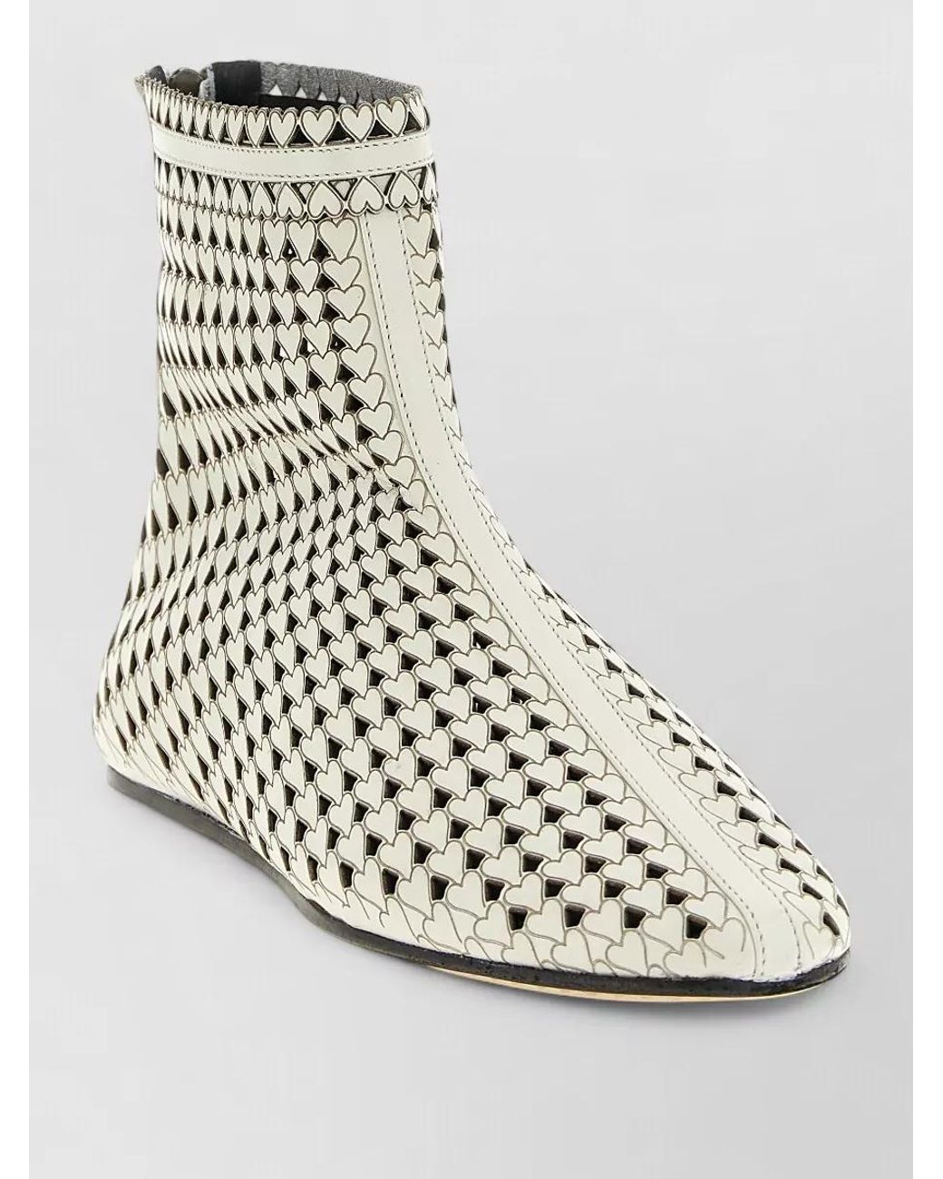 Isabel Marant Metallic Leather Ferix Ankle Boots