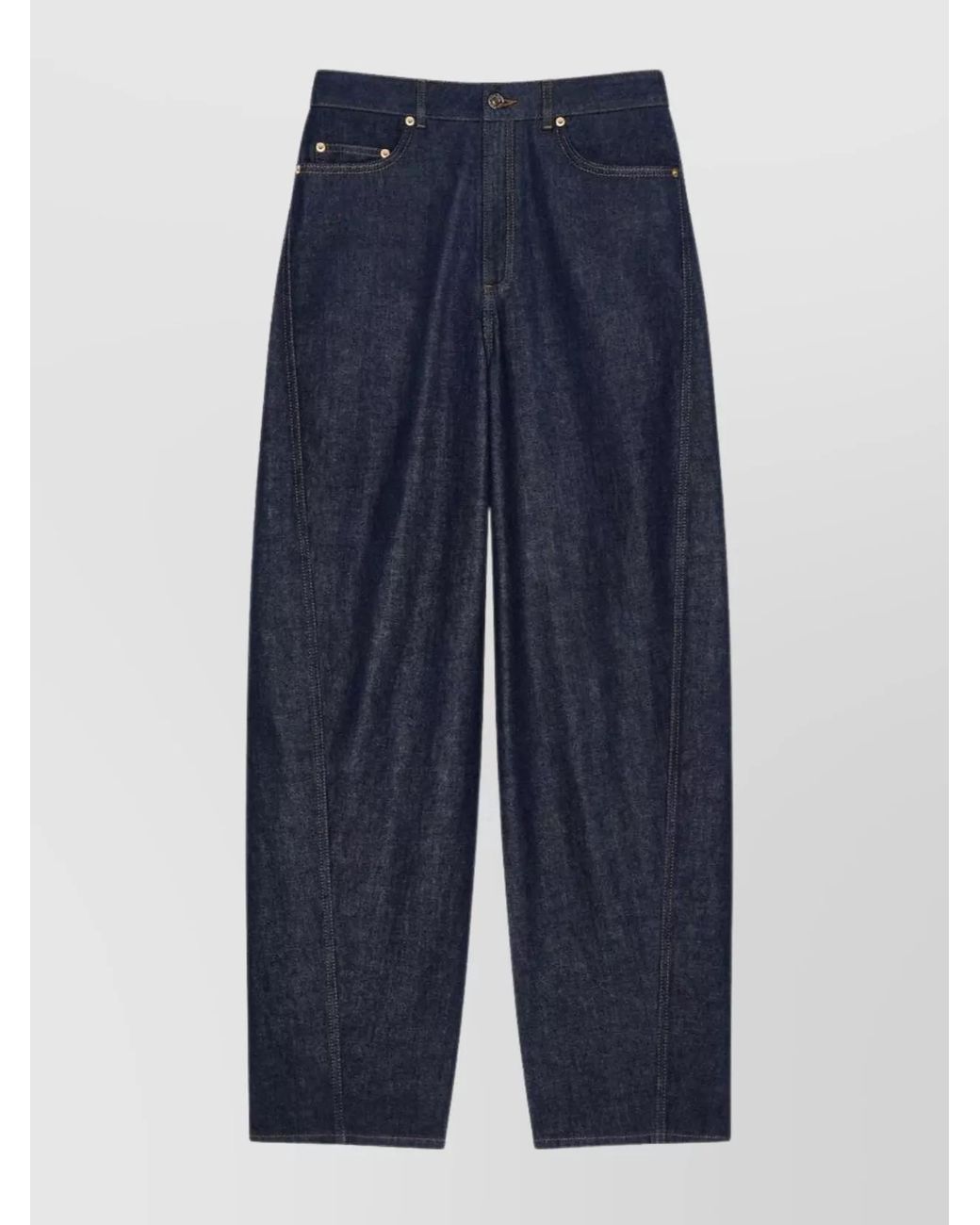 Givenchy Blue Denim Twisted Balloon-Leg Jeans