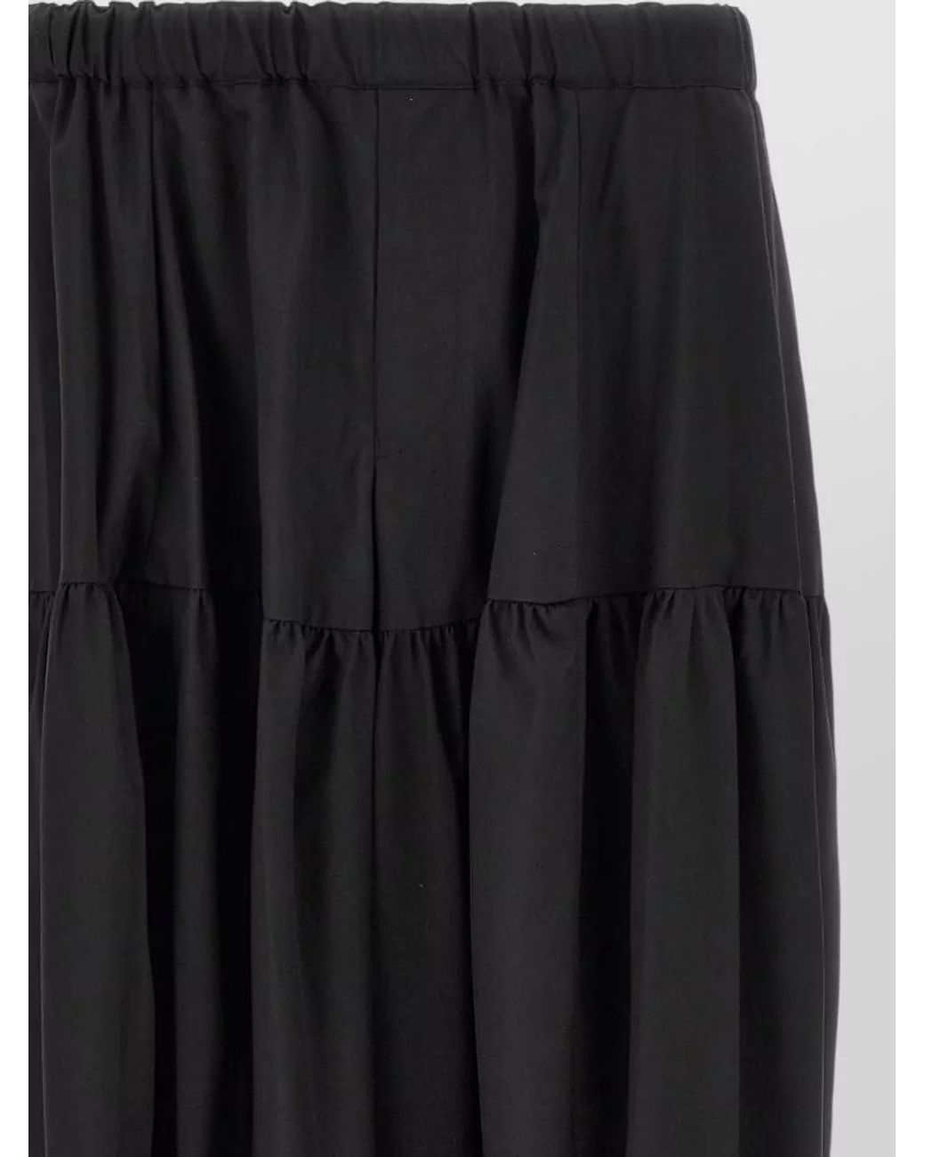 Comme des Garçons Black Paneled Barrel-Leg Trousers for men